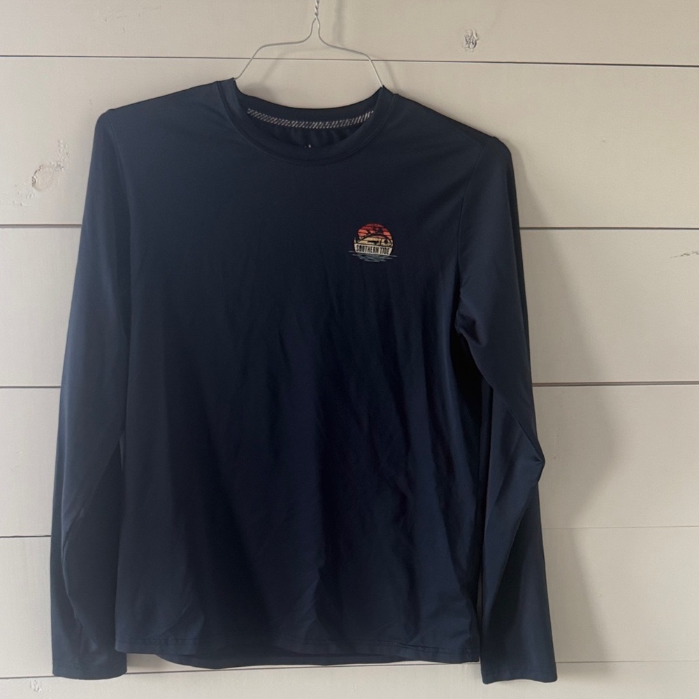 Navy Long Sleeve Boys  Shirt
